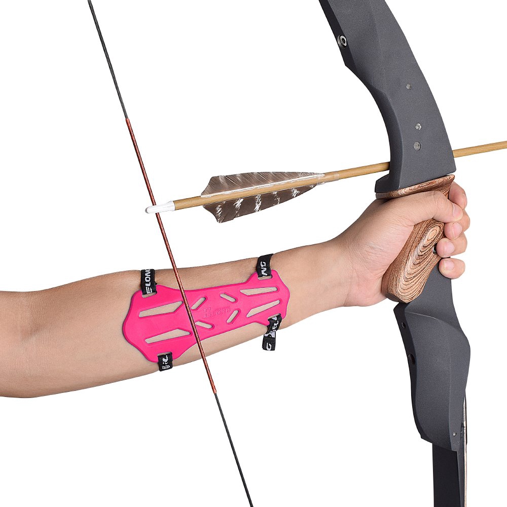 Archery Arm Guard Protector Gear Forearm Straps Soft Rubber Bow