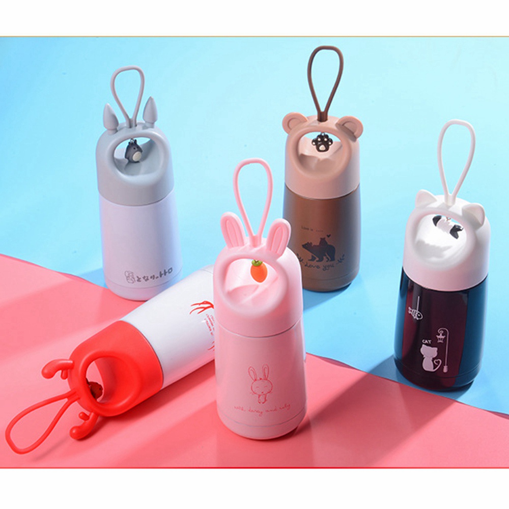 500ml Kids Cartoon Thermal Flask Stainless Steel Portable Water Bottle