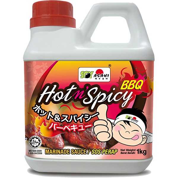 SOY ASAHI Hot&Spicy BBQ Marinade Sauce (EQ) 1KG