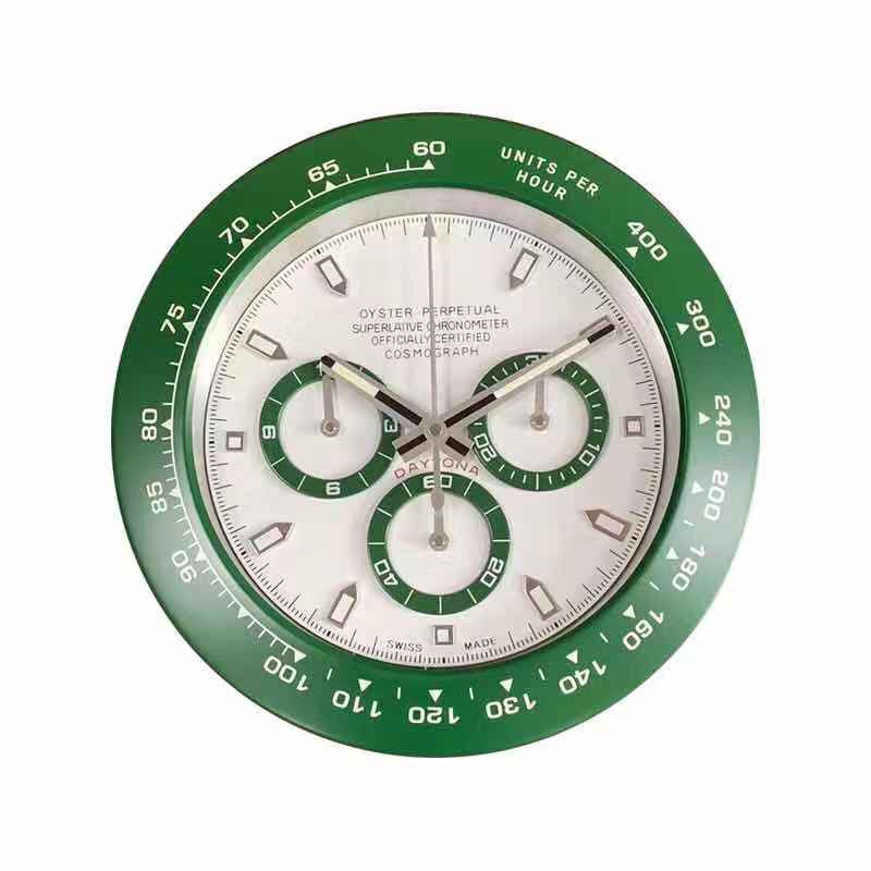 Rolex Wall Clock Living Room Bedroom Creative R0lex Green Water