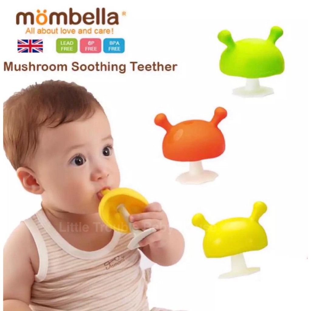 Mombella Mushroom Soothing Silicone Teether Baby Toy (6-12 Month) | Shopee  Malaysia