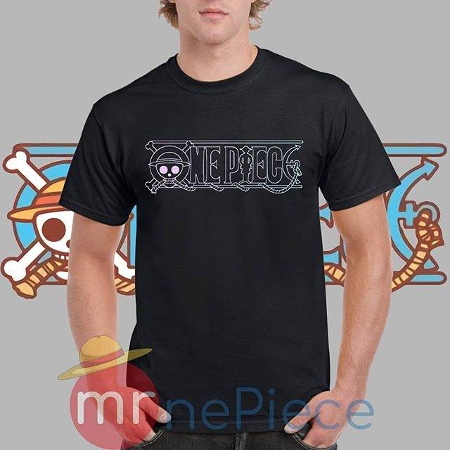 One Piece Logo T Shirt Simple Design Shopee Malaysia