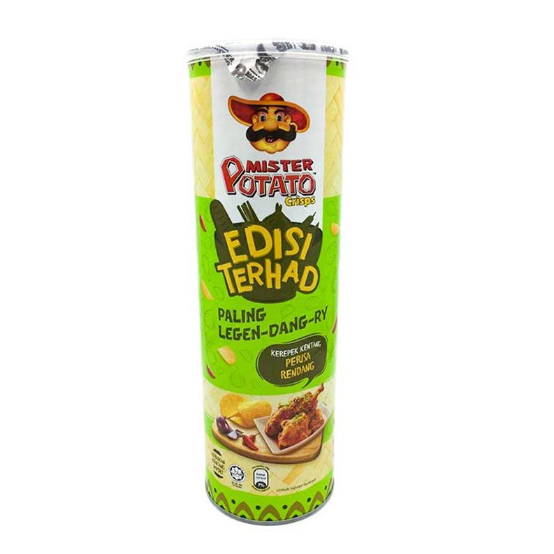 Mister Potato Crisps Rendang Limited Edition 150gm X 1 Can Shopee Malaysia