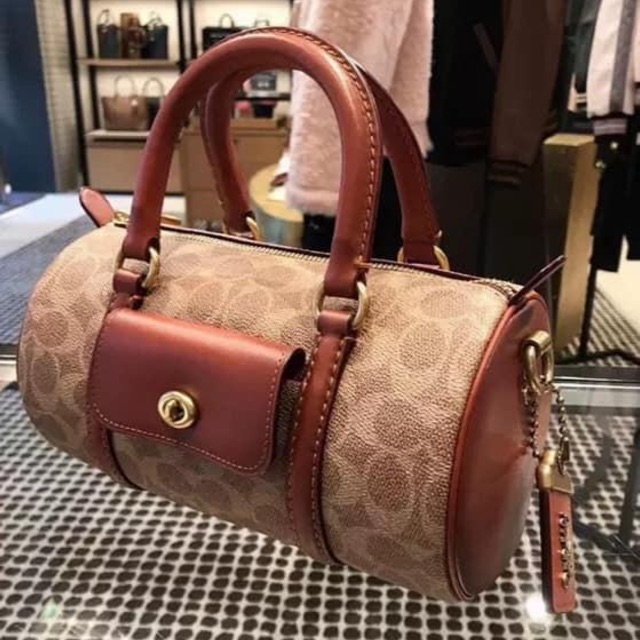 coach barrel bag