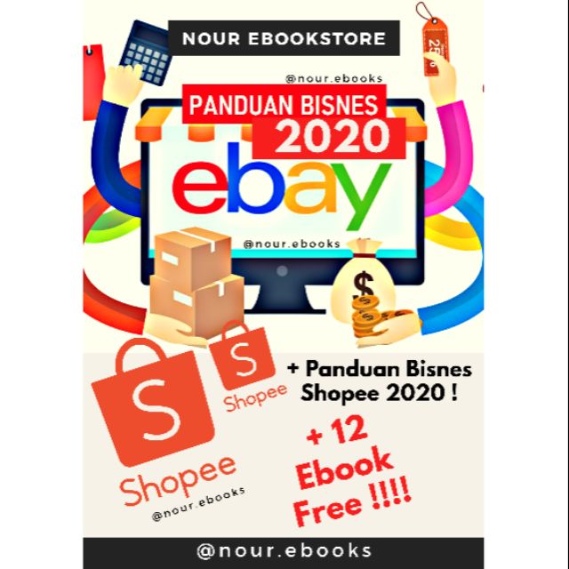 EBOOK PANDUAN BISNES EBAY & SHOPEE 2020 + 12 EBOOK FREE ‼️