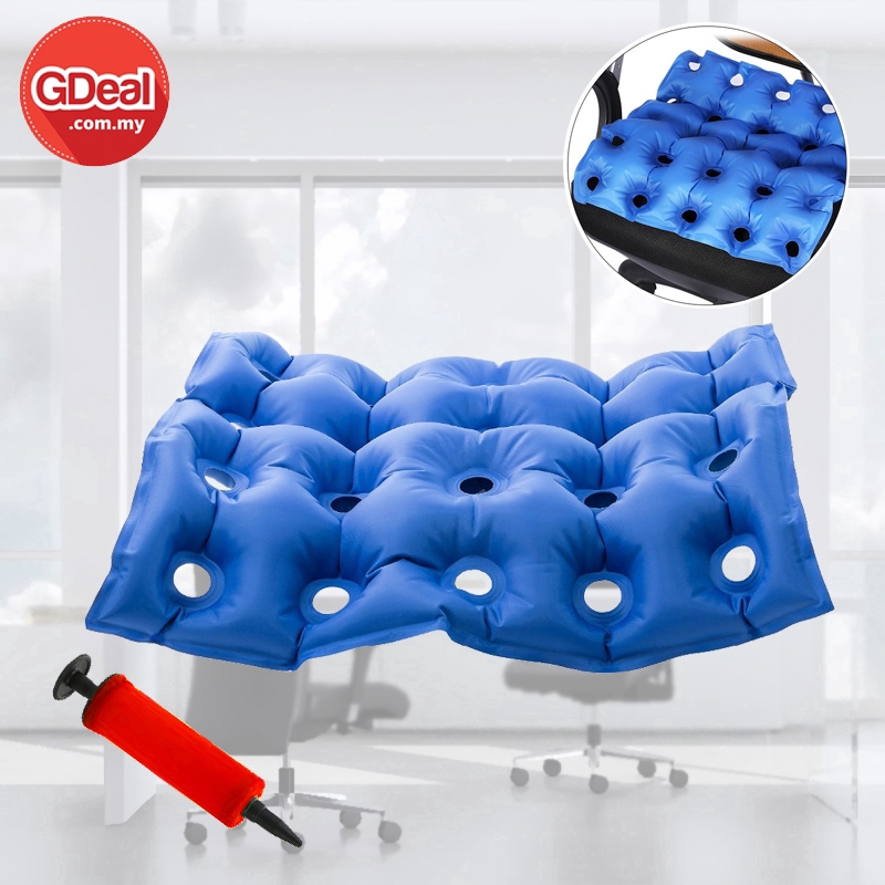 GDeal Inflatable Portable Seat Air Cushion Anti Bedsore Decubitus Chair Pad Mat With Air Pump