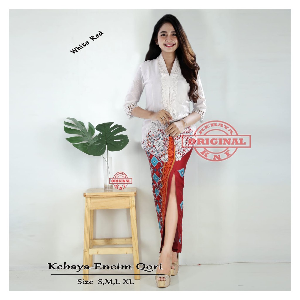  KEBAYA  BATIK  NYONYA WHITE Shopee  Malaysia