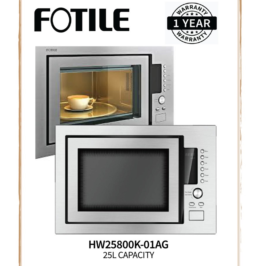 FOTILE BUILT-IN MICROWAVE OVEN HW25800K-01AG ( 25L CAPACITY )