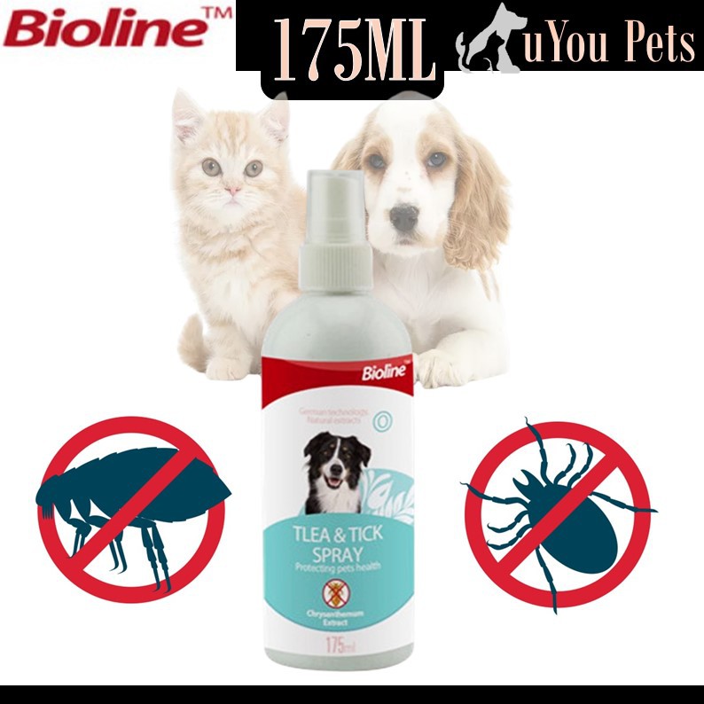 Bioline Flea & Tick Spray 175ml (Flea & Tick Prevention) Shopee