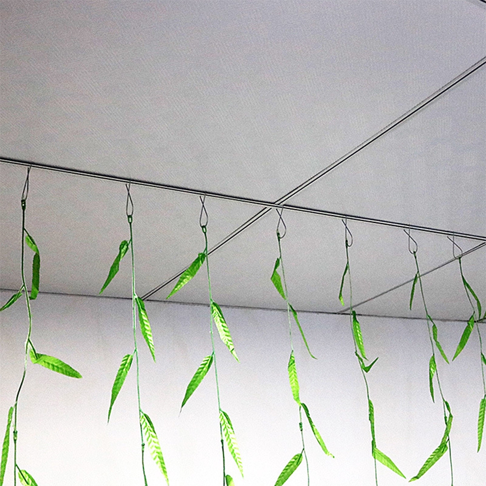 100pcs Ceiling Hangers T Bar Wedding Tile Clips Drop Hanging Flexible Hook Suspended Decorations
