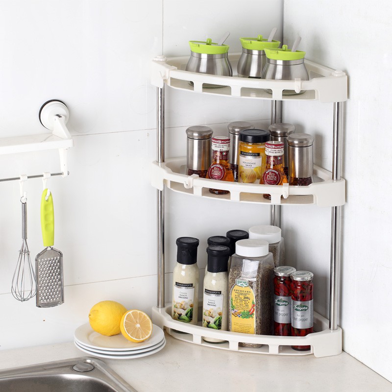 corner spice shelves