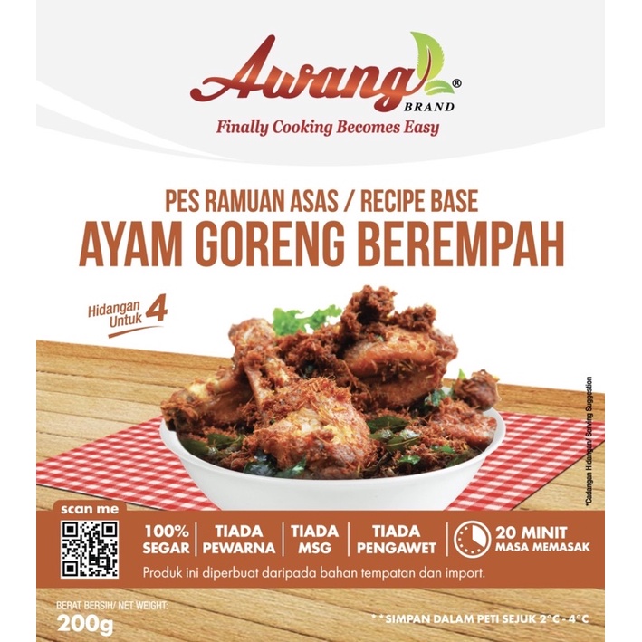 Buy Ayam Goreng Berempah Awang Brand Cooking Paste  SeeTracker 