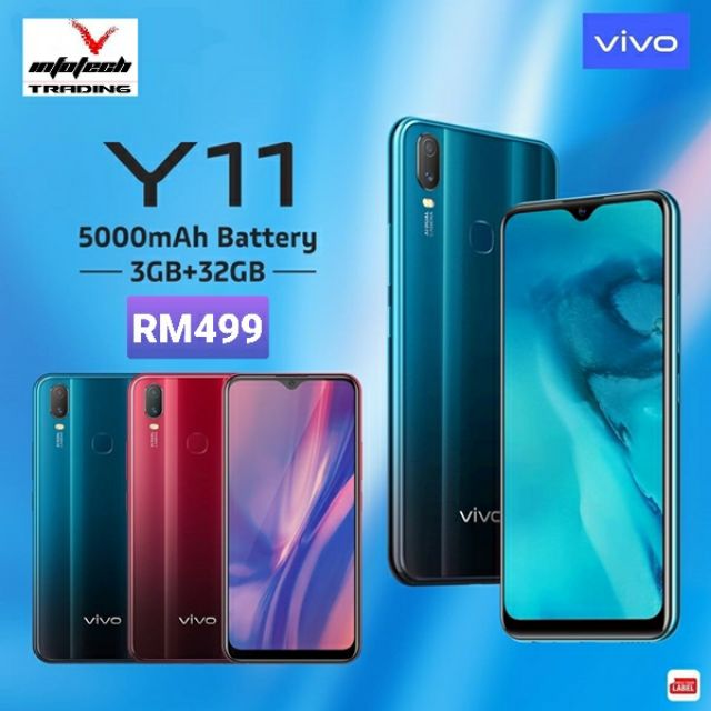 Vivo Y11 3gb Ram 32gb Warranty By Vivo Malaysia Lazada