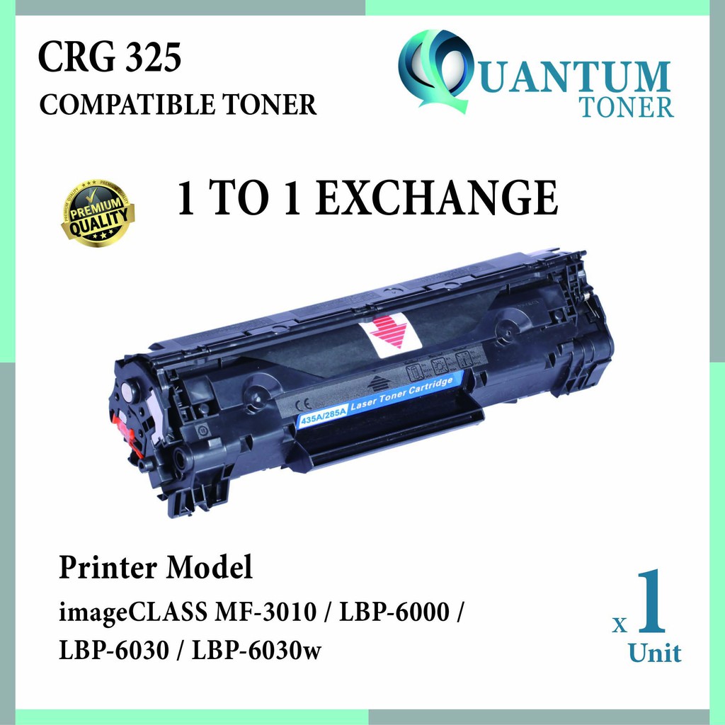 Canon Cartridge 325 Compatible Toner for MF3010 LBP6030W LBP6000