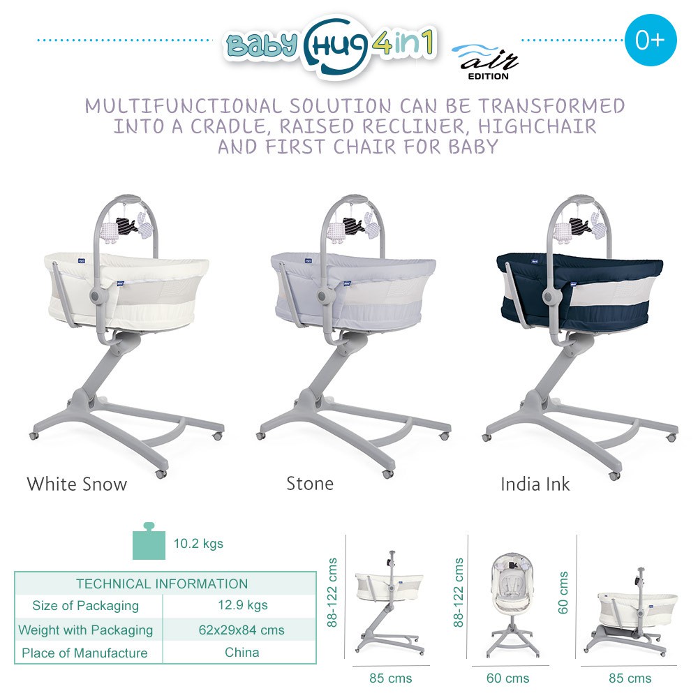 Chicco Baby Hug 4 In 1 Air Crib Shopee Malaysia