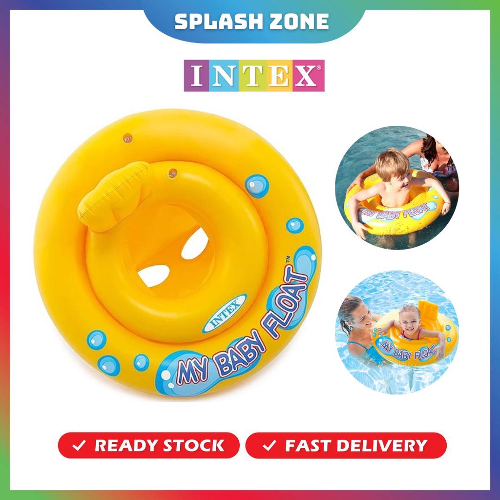 INTEX 59574 Inflatable Kids Swimming Ring Baby Seat Float Pelampung ...