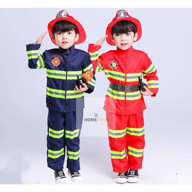 Baby Fire Fighter Costume Pink Fire Fighter Outfit Baby Firegirl Costume Kleding Unisex kinderkleding Unisex babykleding Kledingsets Baby Girl Fire Fighter Costume Newborn Fire Fighter photo prop 