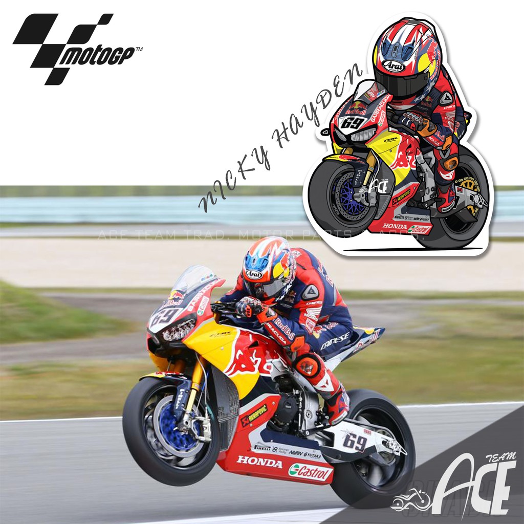 17 decals stickers motorcycle WSBK Nicky Hayden 69 MotoGP World Superbike 2016 