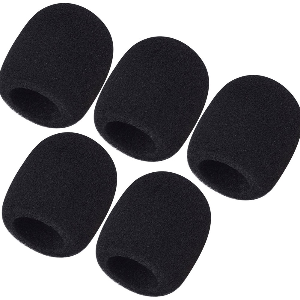 5 Pcs Black Mini Wireless Microphone Windscreen Sponge Foam Mic Windproof Sponge Cover Shopee Malaysia