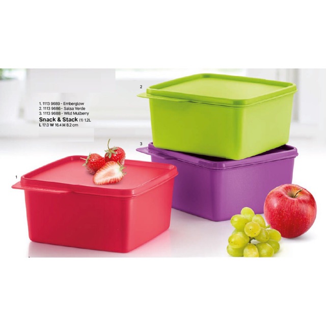 Snack & Stack Tupperware (1pcs) 1.2L