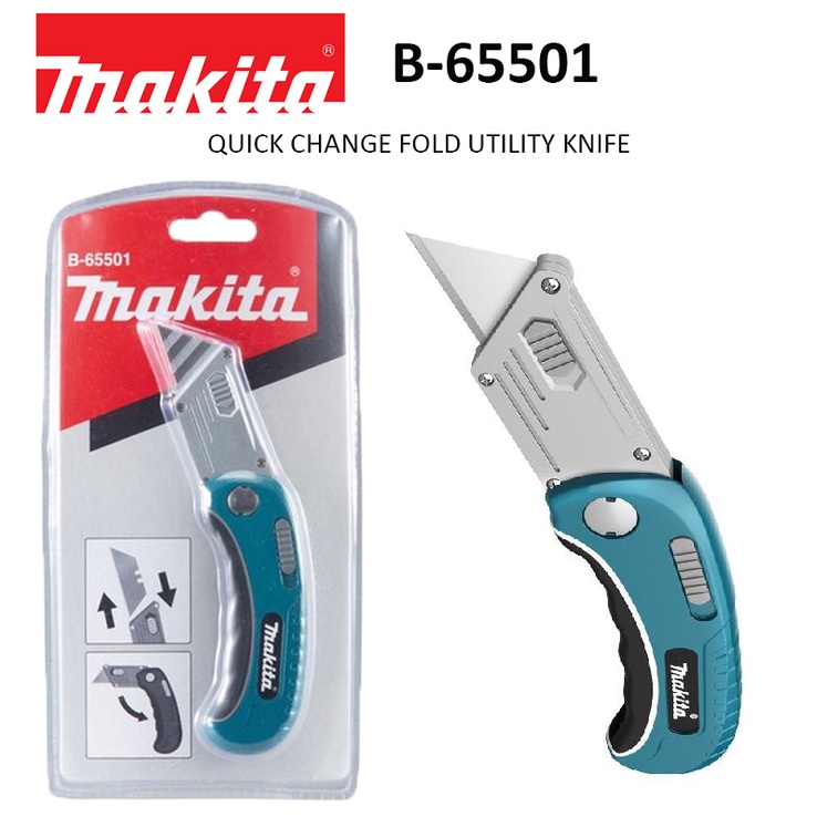 MAKITA FOLDING UTILITY KNIFE B65501/ KNIFE BLADES (10PCS/SET) B65517