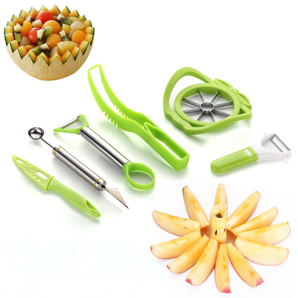 6 pcs set Multifunctional Fruit Cutter Set | Shopee Malaysia