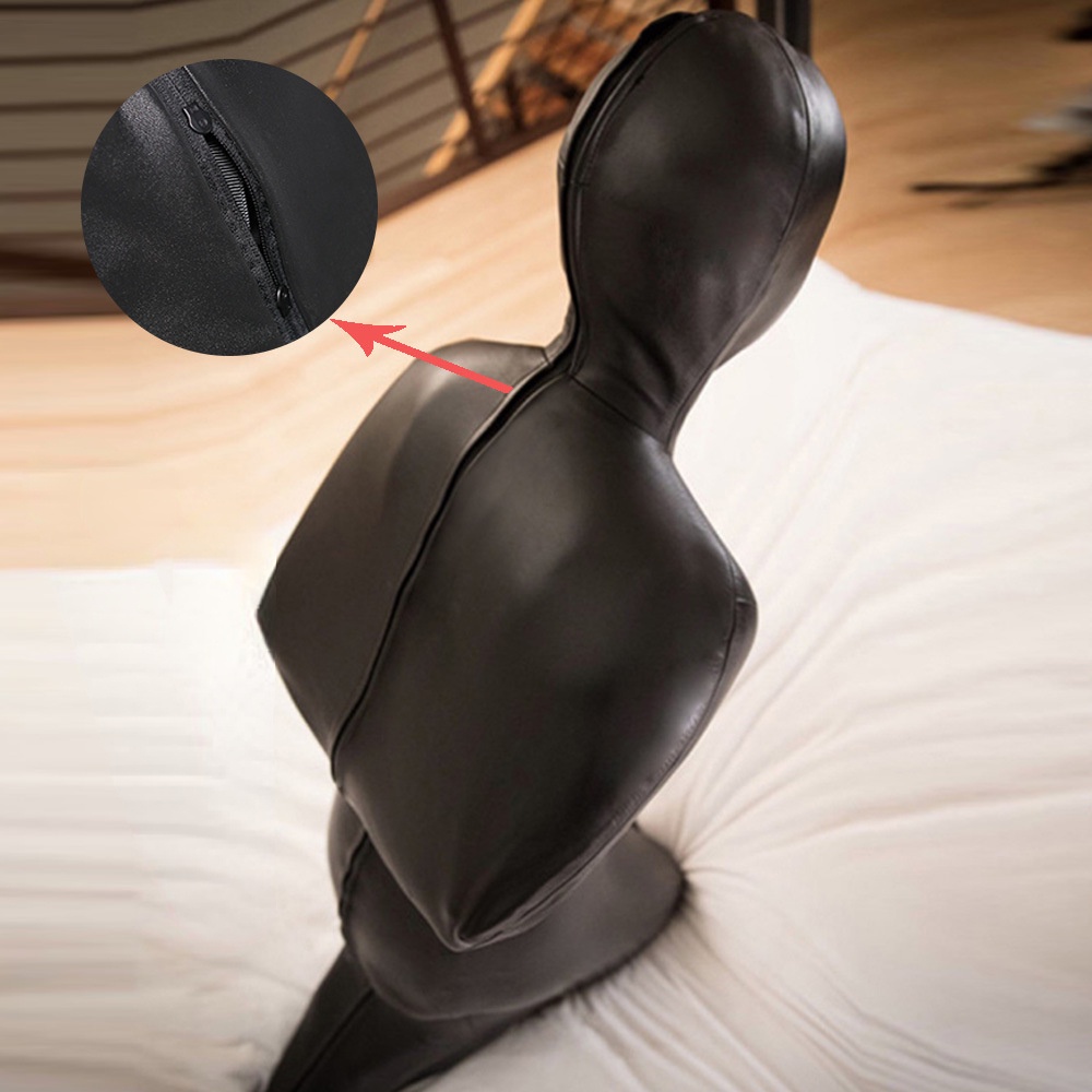[liliflower] High Quality MearSilor Body Sculpting Bodysuit B32 Built-in Zipper Black High Elastic Men's and Women's Bunch Dressing Latex Ammonia Full Coating Jumpsuits