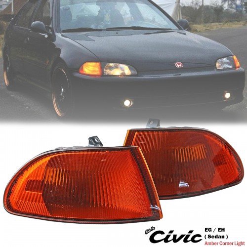 Amber Lens Corner Light Lamp For Honda Civic Sr4 Eg Eg9 4door 1992
