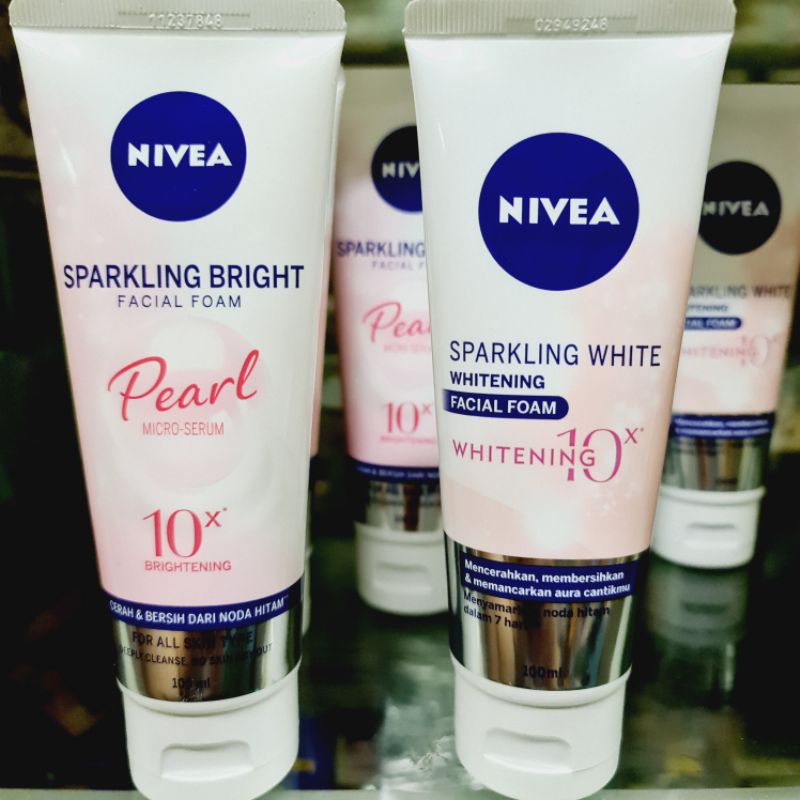 Nivea Sparkling White Whitening / Nivea Sparkling Bright Facial Foam