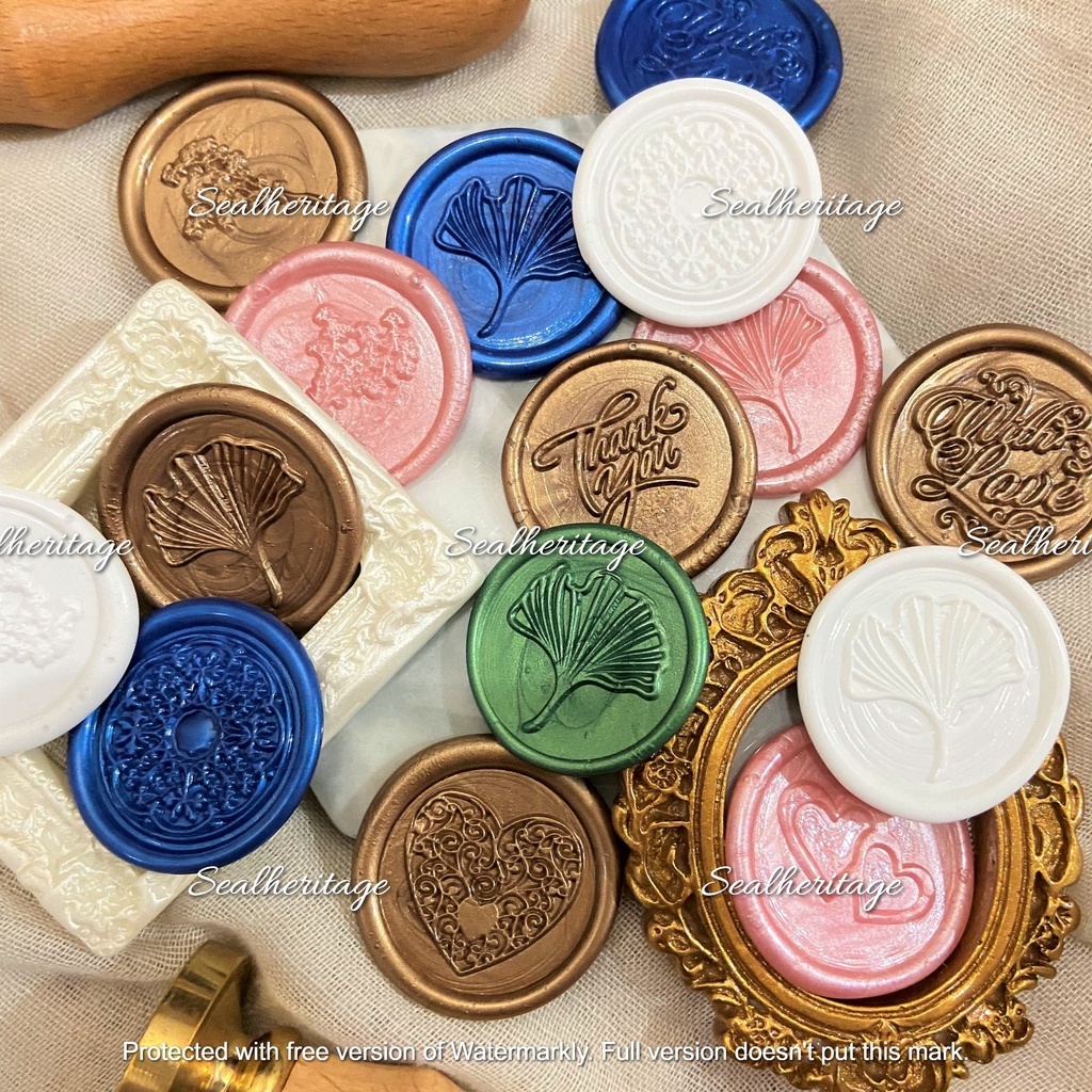 Ready Made Wax Seal / Wedding Wax Seal / Wax Seal Sticker / Peel and