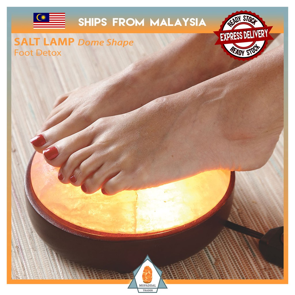 Himalayan Foot Detox Salt Lamp Dome Shape Detoxer Lampu Garam Bukit