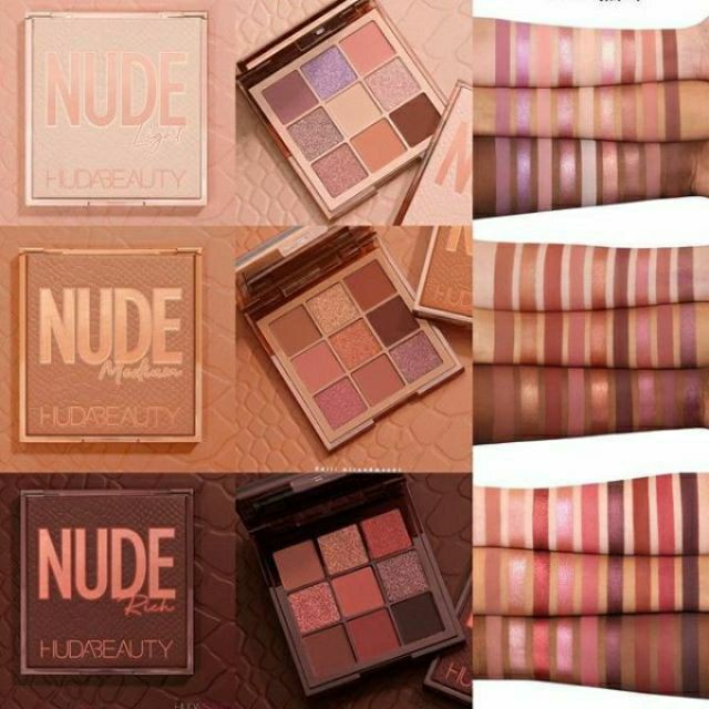 Obsession Eyeshadow Rich Light 9 Color NUDE OBSESSIONS / Huda Beauty NUDE  OBSESSIONS Eyeshadow Palette | Shopee Malaysia