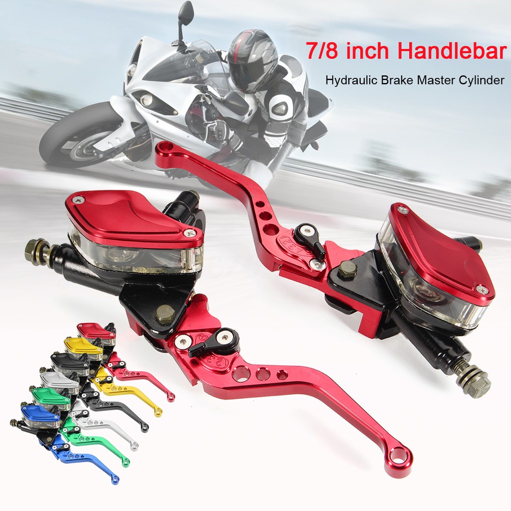 1 Pair Red Hydraulic Line Clutch Brake Pump Lever for Scooter Moped