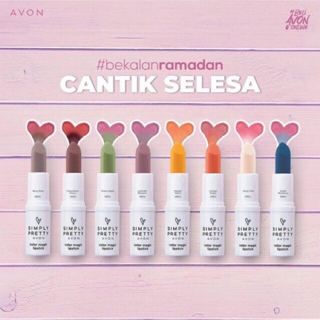 simply pretty avon lipstick