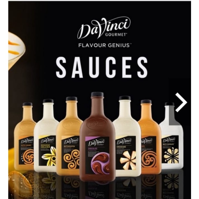 DaVinci Gourmet 2L CHOCOLATE SAUCE / CHEESECAKE SAUCE / SALTED CARAMEL