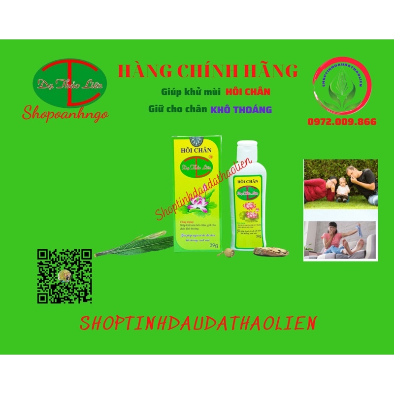 Da Thao Lien Foot Odor Deodorizing Powder: Helps keep feet dry, clean foot odor, and confident