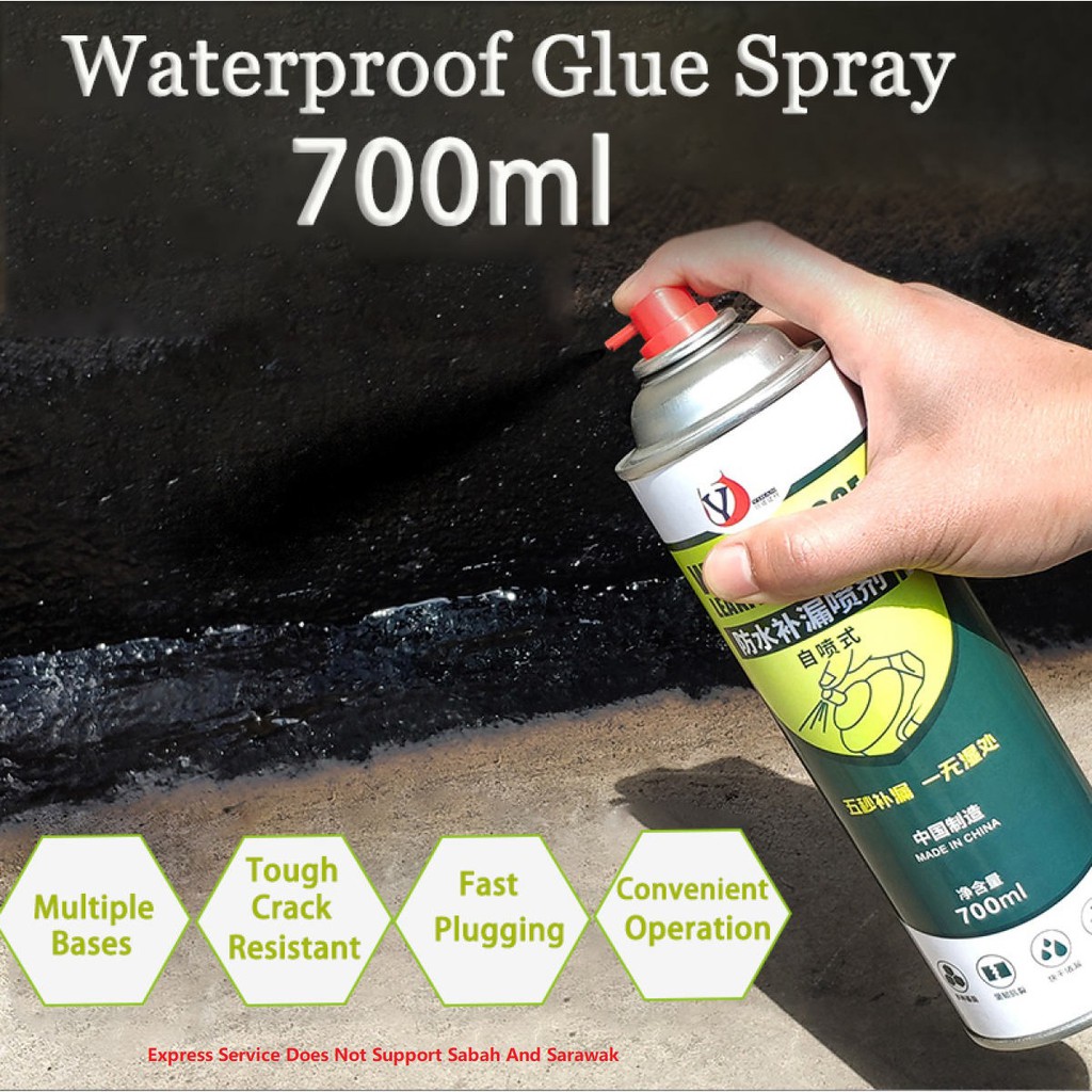 High Capacity Waterproof Leak Sealing Repair Spray 700ml Leak Sealer