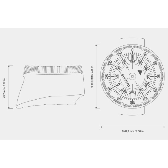 Suunto SK8 Compass Wrist | Shopee Malaysia