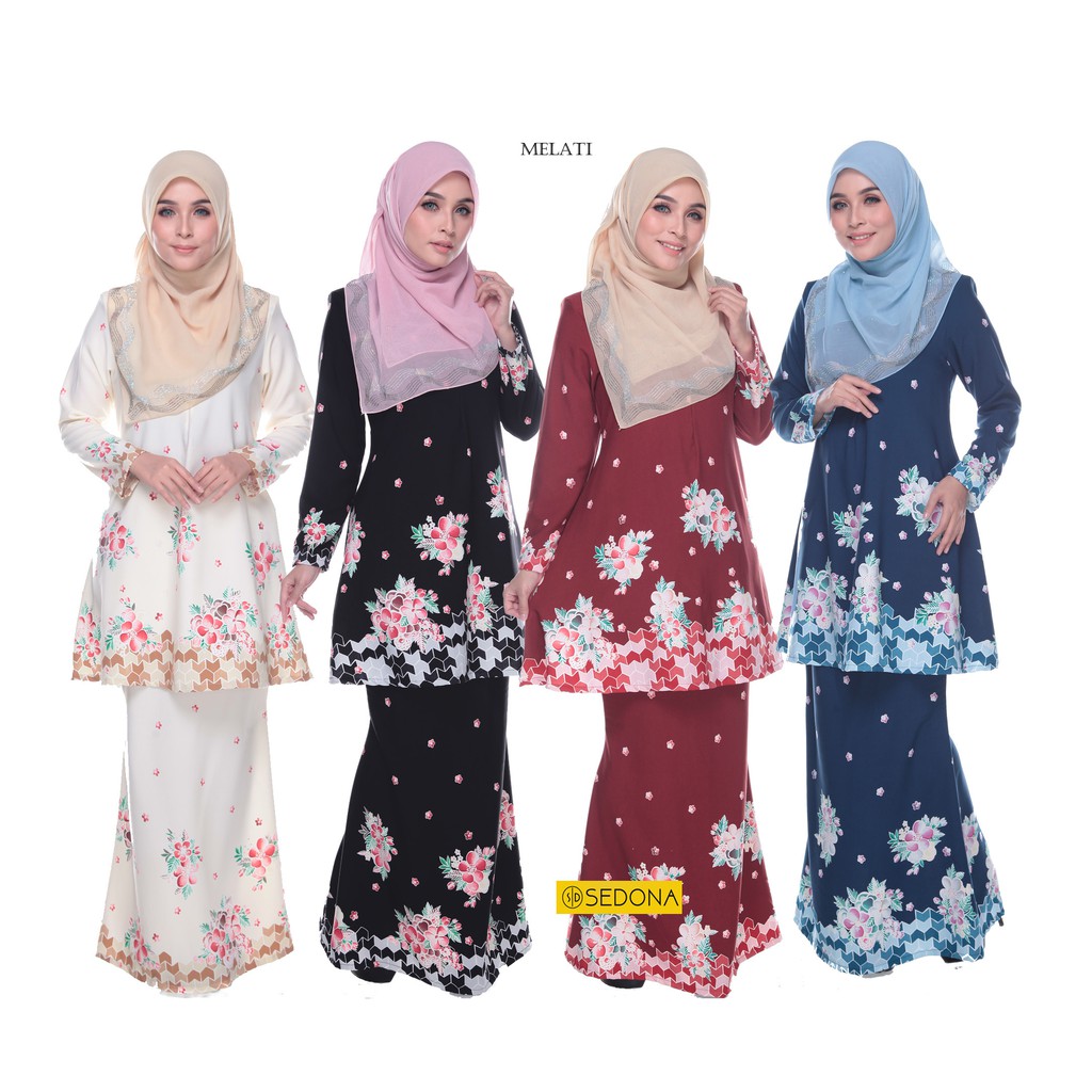 SEDONA kurung  moden  zip  depan  MELATI XS 4XL Shopee Malaysia