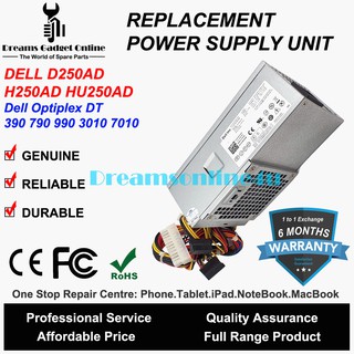 D250AD-00 HU250AD-00 Power Supply for DELL 390 790 990 DT 3010 7010 9010 260S