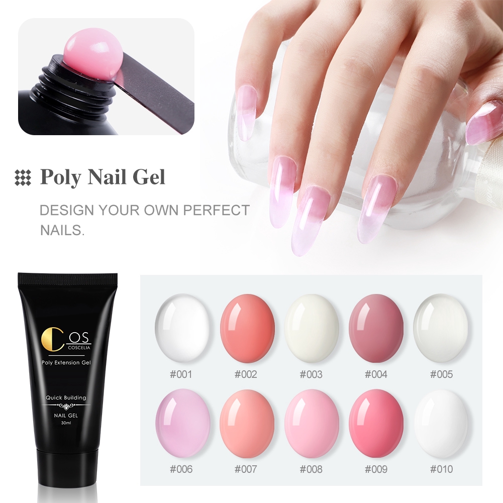 Poly Gel Quick Cure 6/4 Colors Builder Gel 15ML Nail Extend Gel UV Gel Nail  Extension Kit Nail Art Manicure | Shopee Malaysia