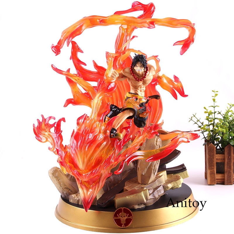 Gk Statue One Piece Portgas D Ace Figure Pvc One Piece Action Figure Ace Model Toy Doll Shopee Malaysia