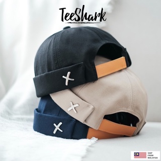 Men Cap X-Design Adjustable Brimless Hats Outdoor  Stlye Hat Topi Teeshark