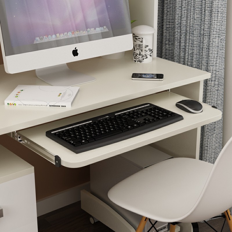 Under Computer Desk Keyboard Tray 54 Drawer Slide Rail Bracket