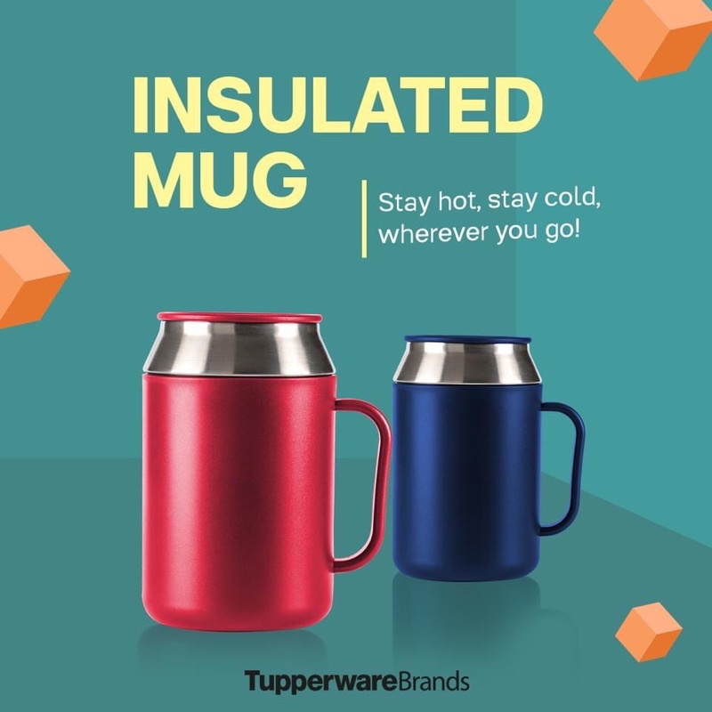 Tupperware Insulated Mug 400ml Shopee Malaysia
