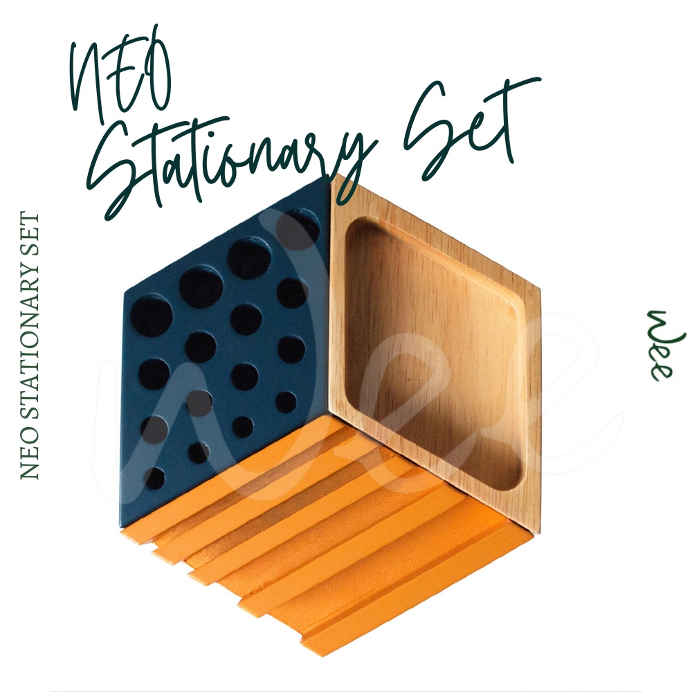 Wee Signature NEO Stationary Set / 3in1 Desk Organizer / Office