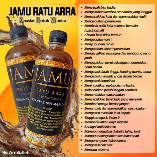  JAMU  RATU ARRA JAMU  UNTUK  LELAKI DAN WANITA ori Shopee 