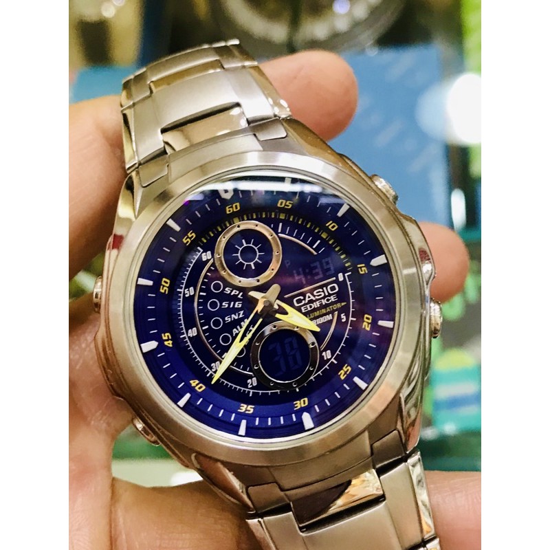 Casio Edifice Digital Analog World Time Men's Watch EFA-116D-6A | Shopee  Malaysia