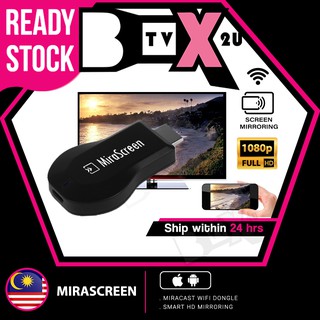 🇲🇾Ready Stock🇲🇾 2022 New Model Mirascreen WIFI Donggle Anycast Miracast For Android & IOS Screen Cast Mirror 1080P
