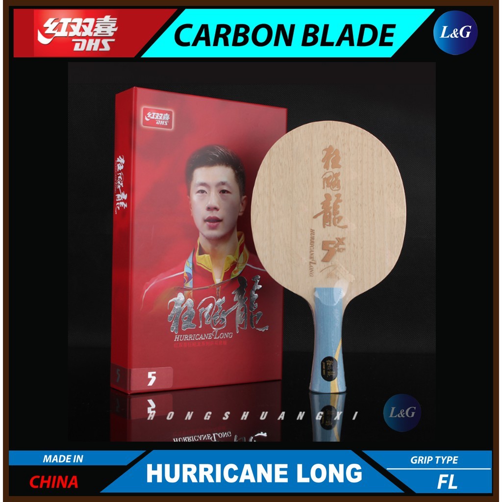 Dhs Blade Hurricane Ma Long 5x Arylate Carbon Table Tennis Blade Bat Paddle Racket Papan Ping Pong Fl Long Handle Long 5 Shopee Malaysia